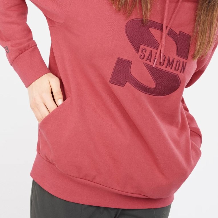 Sudaderas Salomon Outlife Logo Summer Mujer Rojos | MX PHIZ768